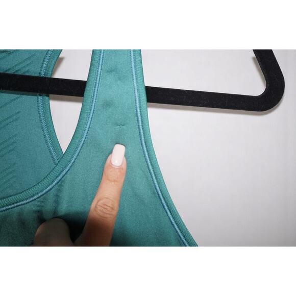 Patagonia Active Tank Top Women’s M Teal Blue Seamless Stretch Racerback Workout - Picture 10 of 11